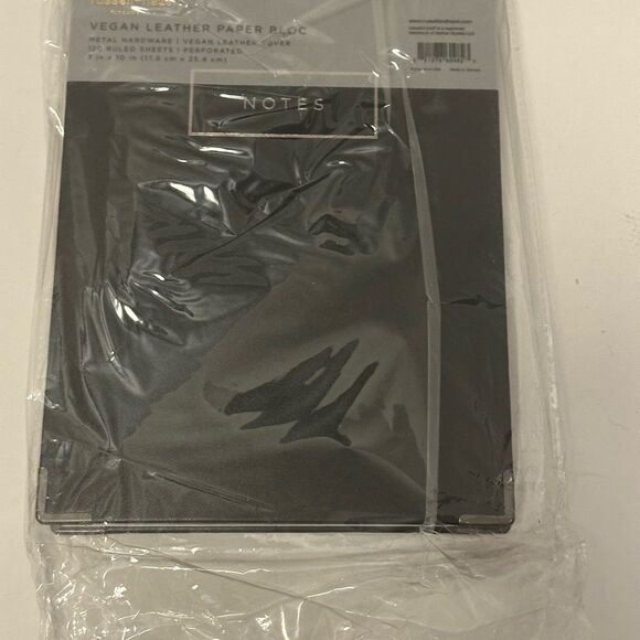 Russell Hazel Notepad - Vegan Leather Paper Bloc Stationery Notebook NWT - Picture 7 of 7